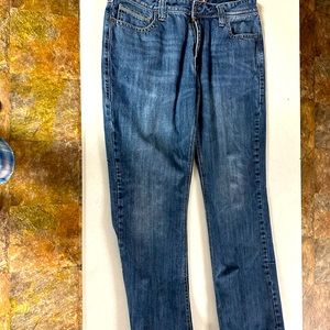 Rock and Roll Denim double barrel boot cut jeans.